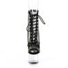 Pleaser - ADORE1021RM Bottes de plateforme, Pole dance chaussures - Noir/Transparent Product image